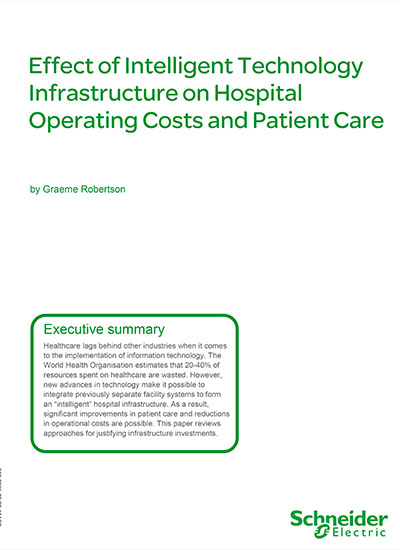 Intelligent Tech Infra on Hosp OpCosts and Patient Care